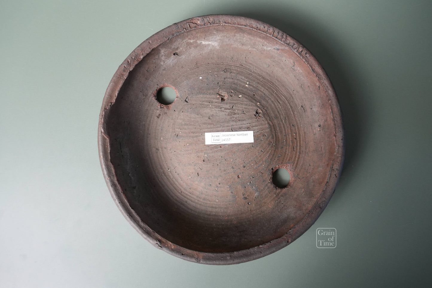 24557: Japanese Unglazed Nanban - 11¾ in (30cm)