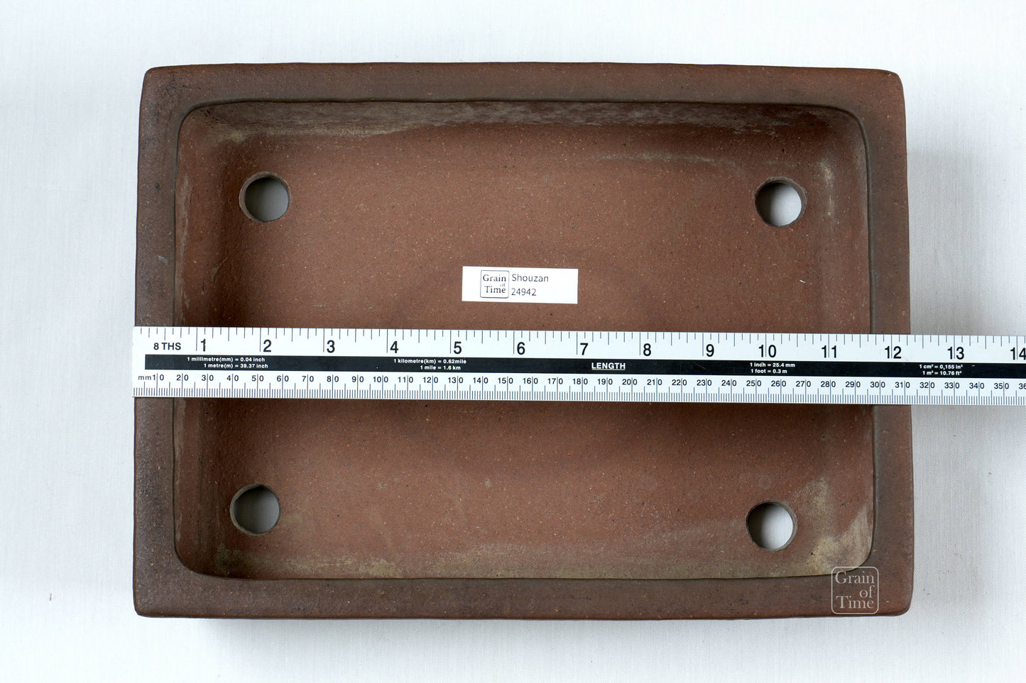 24942: Shouzan (Tokoname) - Unglazed Rectangle - 12¼ in (31cm)