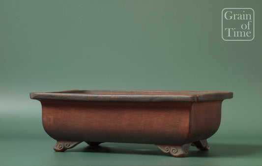 24118: Bonsai Pot by Setsukou (Tokoname) - Taisho era 100yrs+  12⅞ in (33cm)