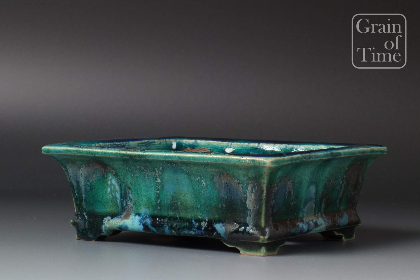Bushuan - Green Rectangle - 5¼ in (13cm)