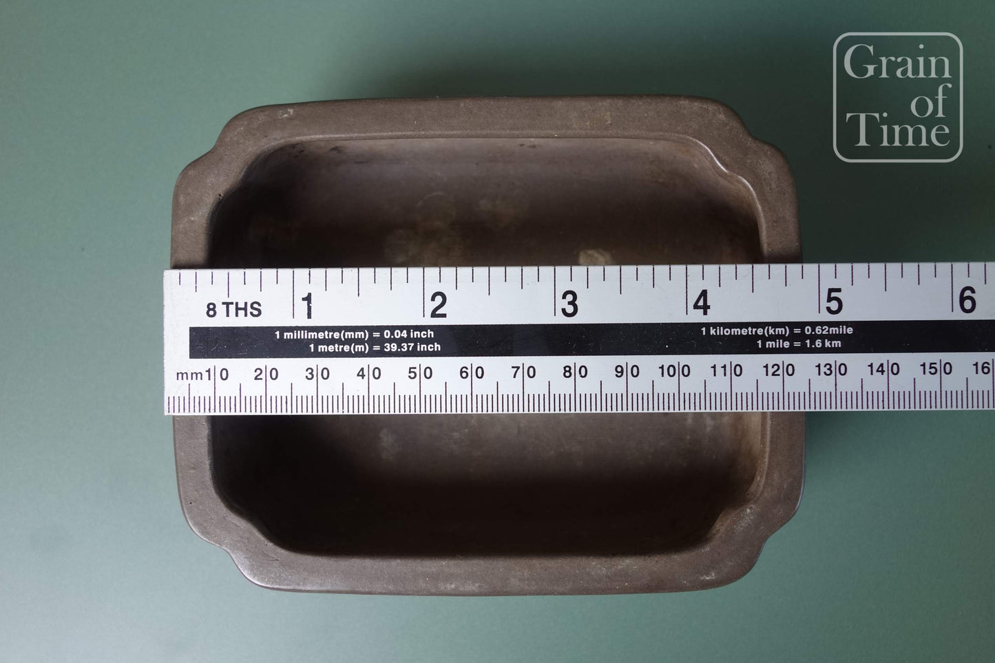 Suishoen Hekisui - Unglazed Rectangle - 5in (13cm)