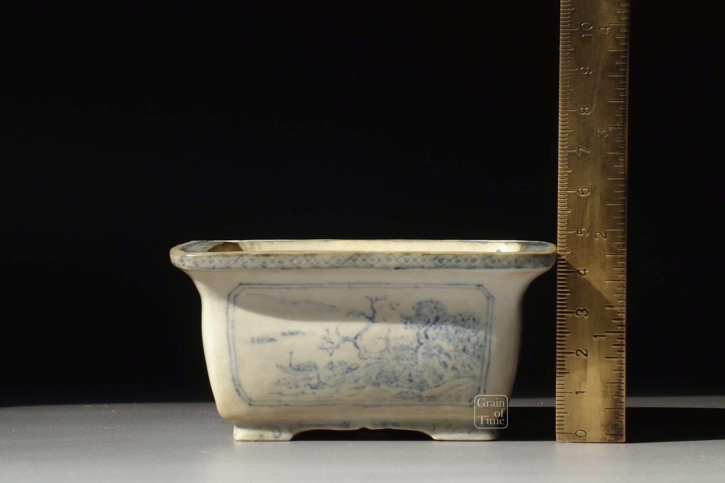 (24377) Keishin Doshita - Sometsuke Painted Rectangle - 95mm