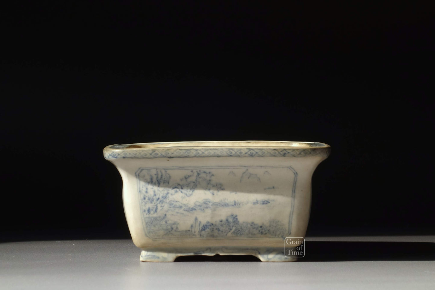 (24377) Keishin Doshita - Sometsuke Painted Rectangle - 95mm