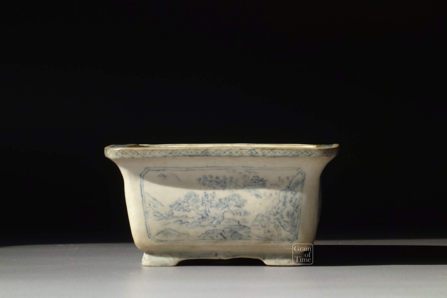 (24377) Keishin Doshita - Sometsuke Painted Rectangle - 95mm