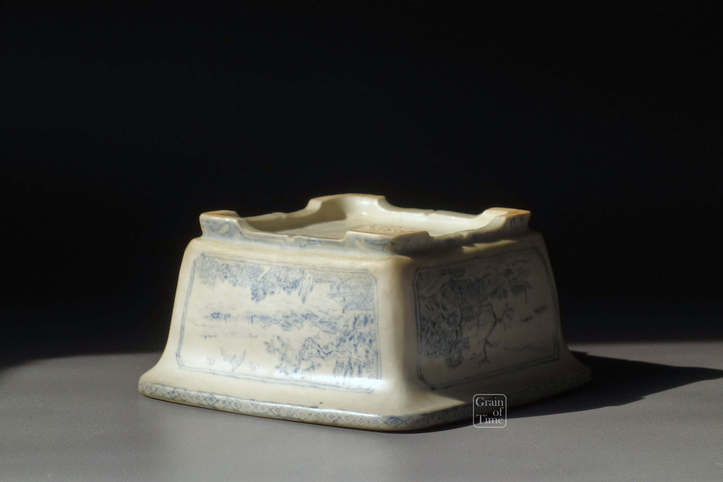 (24377) Keishin Doshita - Sometsuke Painted Rectangle - 95mm