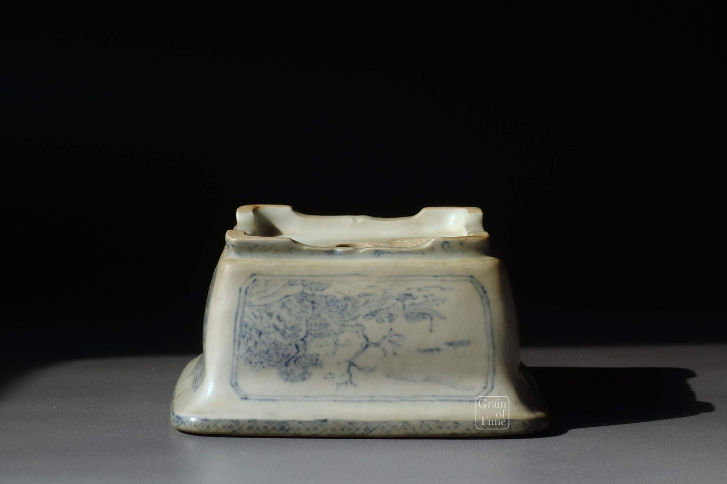 (24377) Keishin Doshita - Sometsuke Painted Rectangle - 95mm
