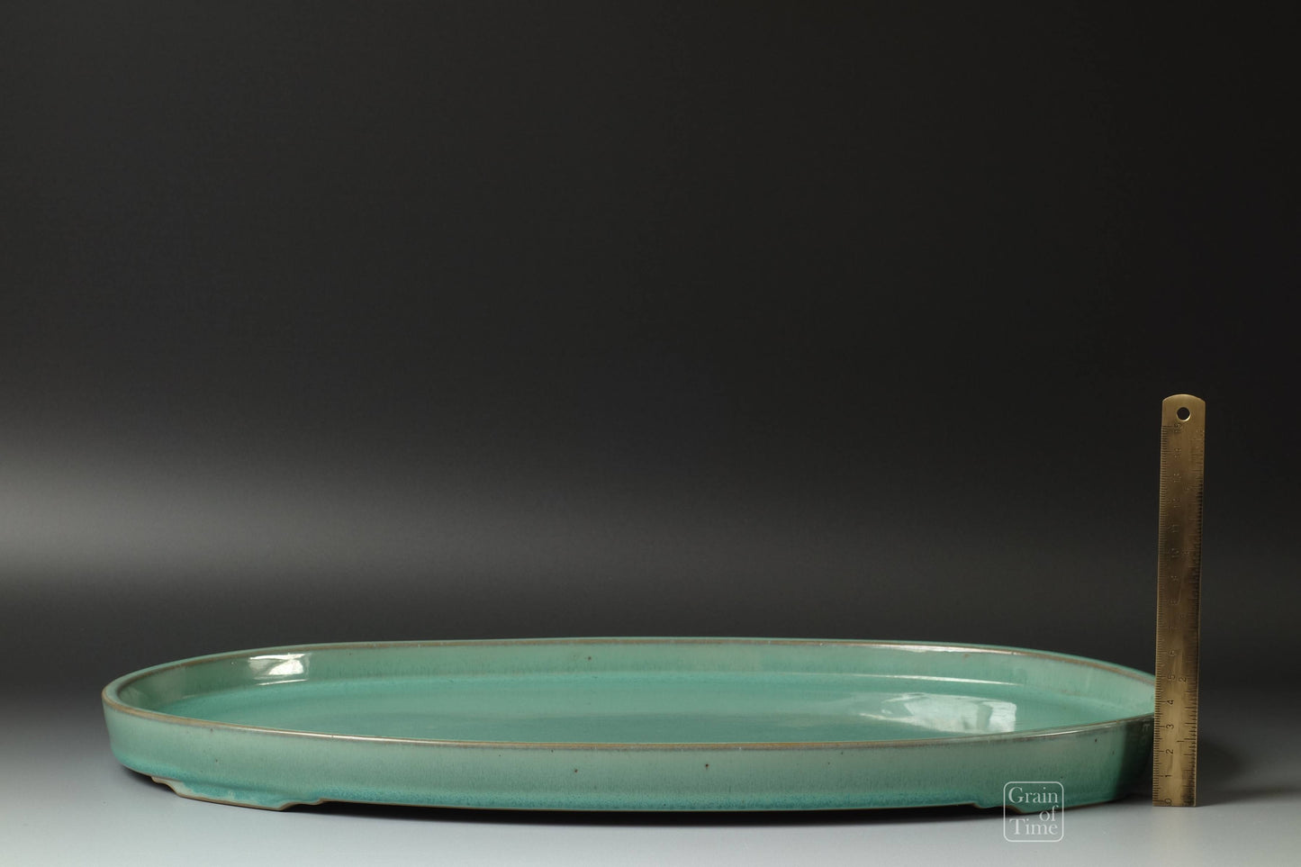 (24685) Kuzuyama Green Suiban - 18¼ (46cm)