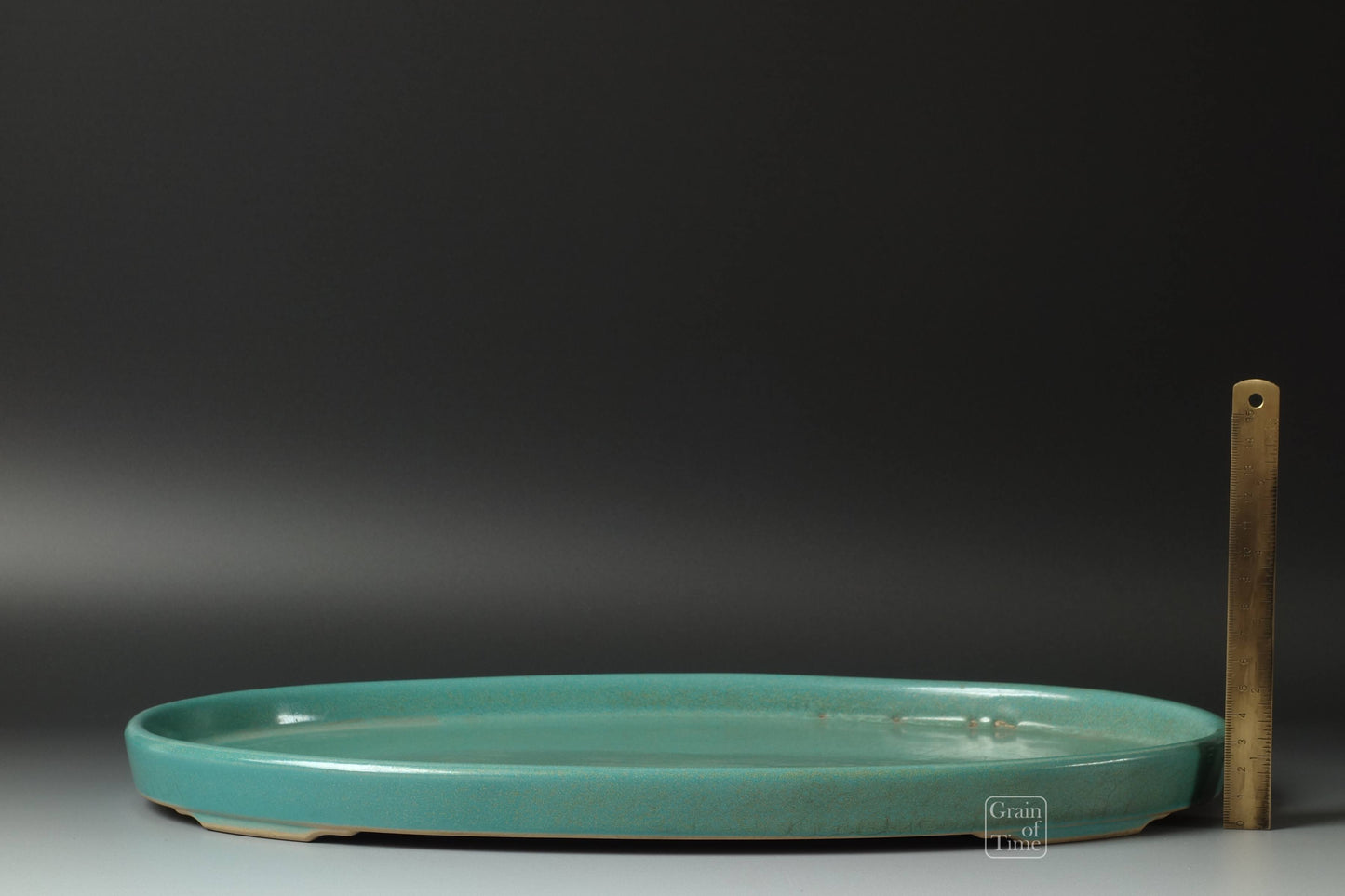 (24689) Kuzuyama Green Suiban - 16⅝ in (42cm)