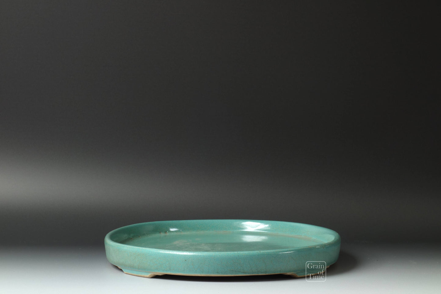(24689) Kuzuyama Green Suiban - 16⅝ in (42cm)