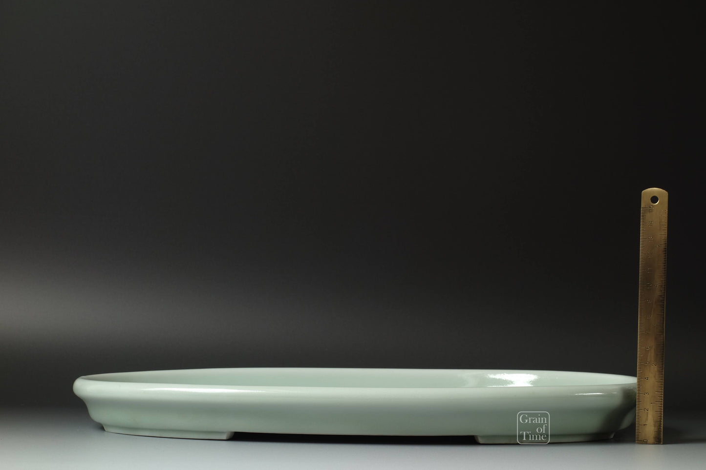 (24681) Juetsu Celadon Suiban - 15½ in (39cm)