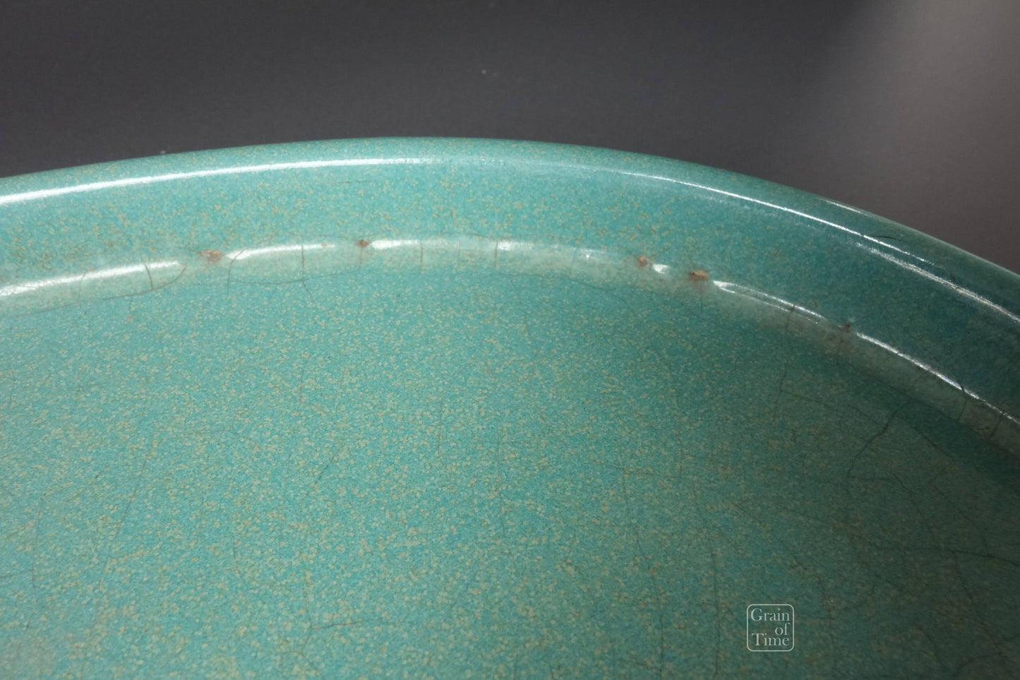 (24689) Kuzuyama Green Suiban - 16⅝ in (42cm)