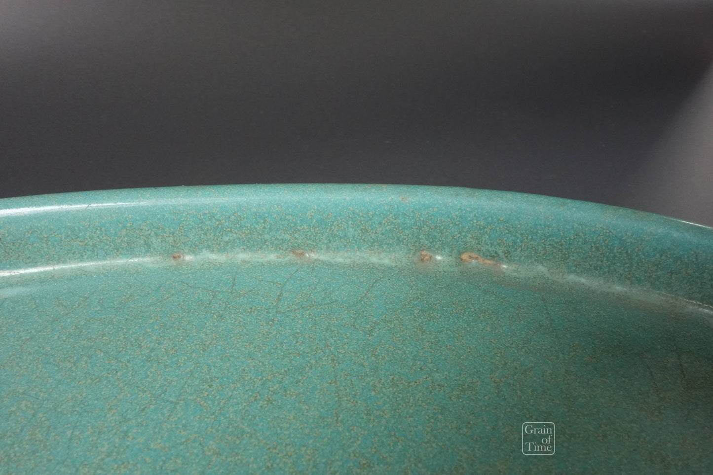 (24689) Kuzuyama Green Suiban - 16⅝ in (42cm)