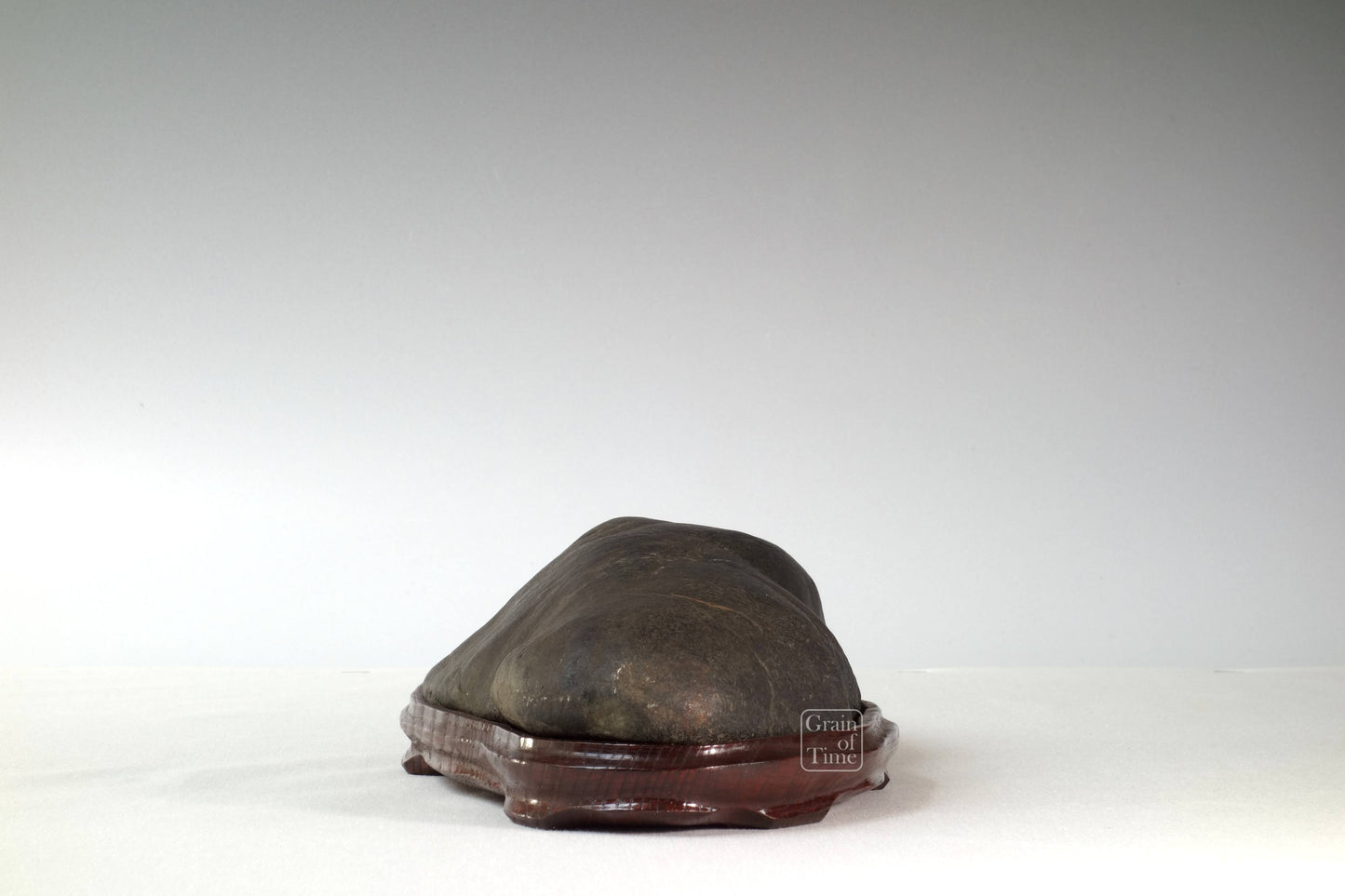24284: Kamuikotan (Chlorite) Suiseki - 13⅝ in (35cm)