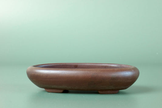 23230: Keizan Hisada (Tokoname) Small Shohin Oval - 5in (13cm)