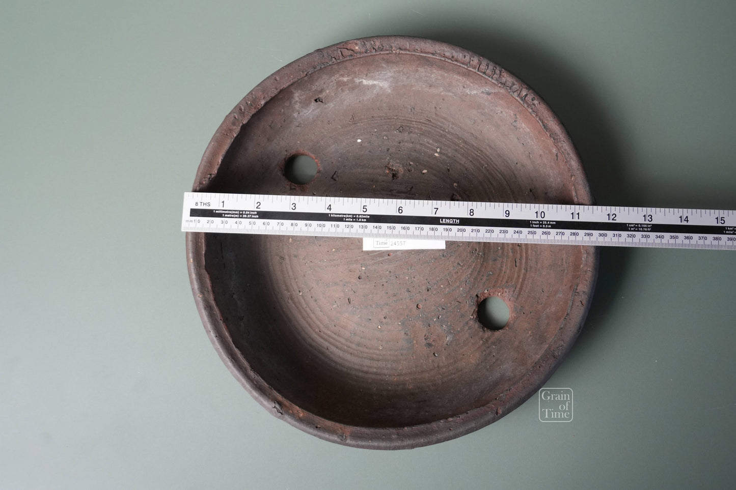 24557: Japanese Unglazed Nanban - 11¾ in (30cm)