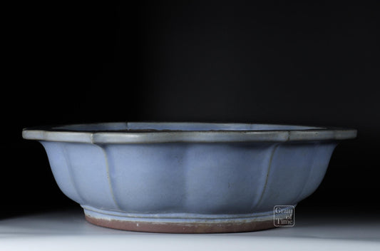 24943: Yamaaki (Tokoname) 3rd Gen - Kinyo (Pale Blue) Rinka - 21 in (53cm)