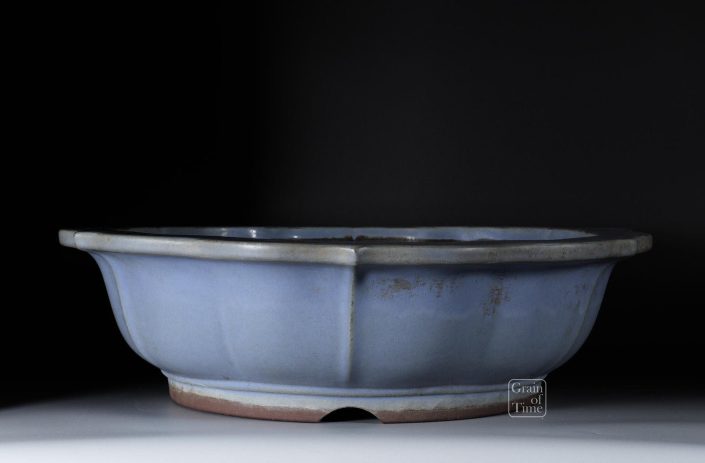 24943: Yamaaki (Tokoname) 3rd Gen - Kinyo (Pale Blue) Rinka - 21 in (53cm)