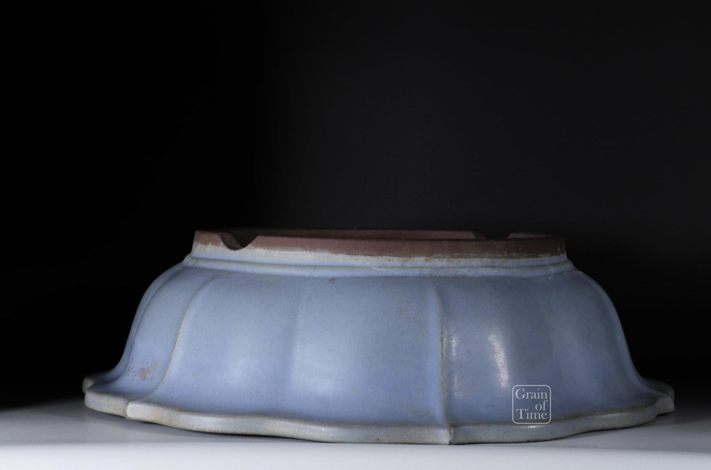 24943: Yamaaki (Tokoname) 3rd Gen - Kinyo (Pale Blue) Rinka - 21 in (53cm)