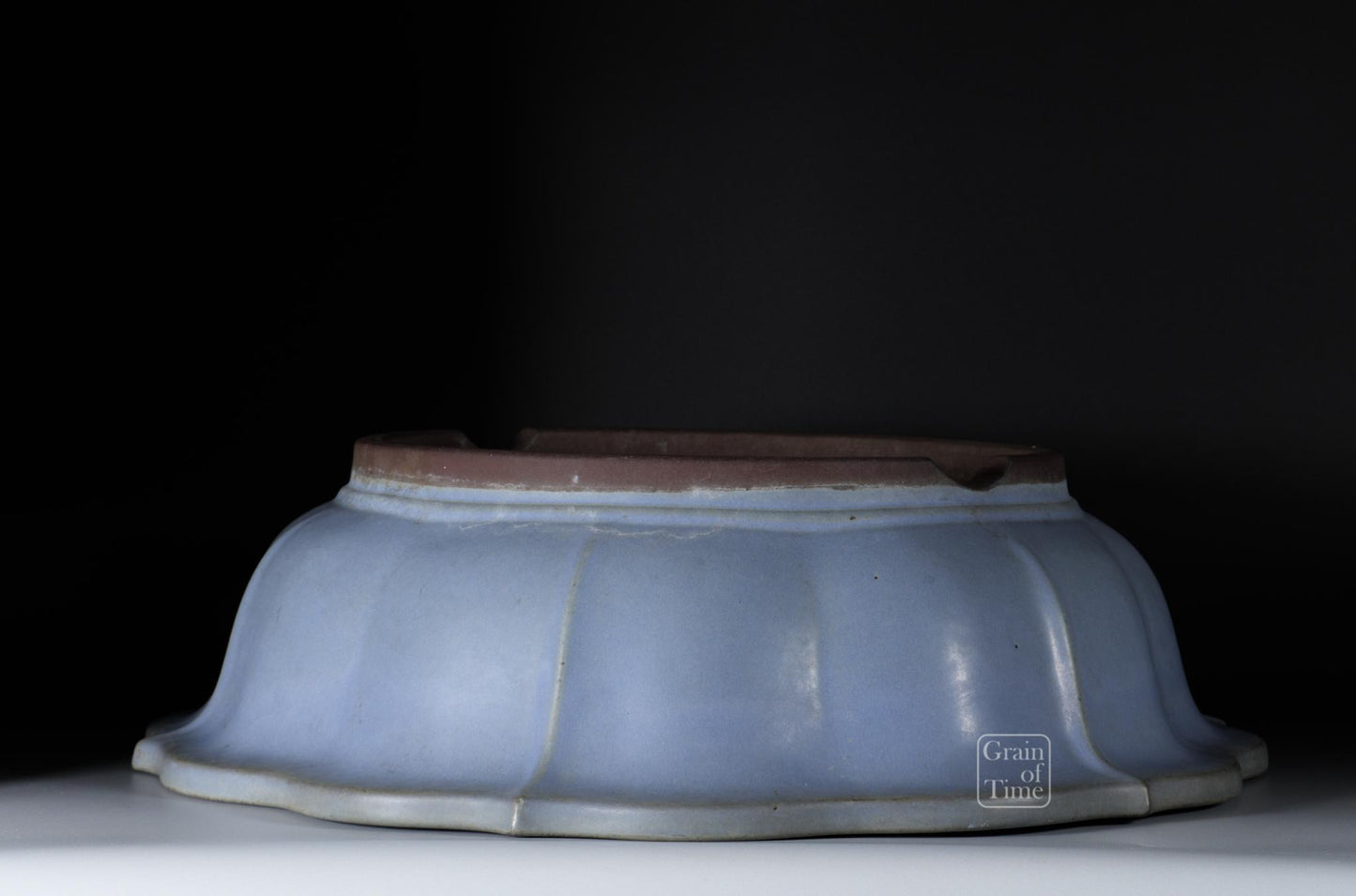 24943: Yamaaki (Tokoname) 3rd Gen - Kinyo (Pale Blue) Rinka - 21 in (53cm)