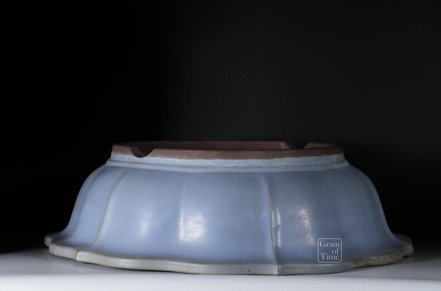 24943: Yamaaki (Tokoname) 3rd Gen - Kinyo (Pale Blue) Rinka - 21 in (53cm)