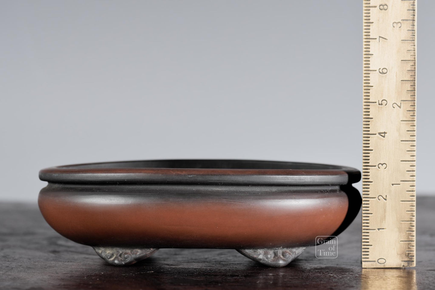 24777: Hokido (Tokoname) - Shohin Bag Oval -4⅛ in (11cm)