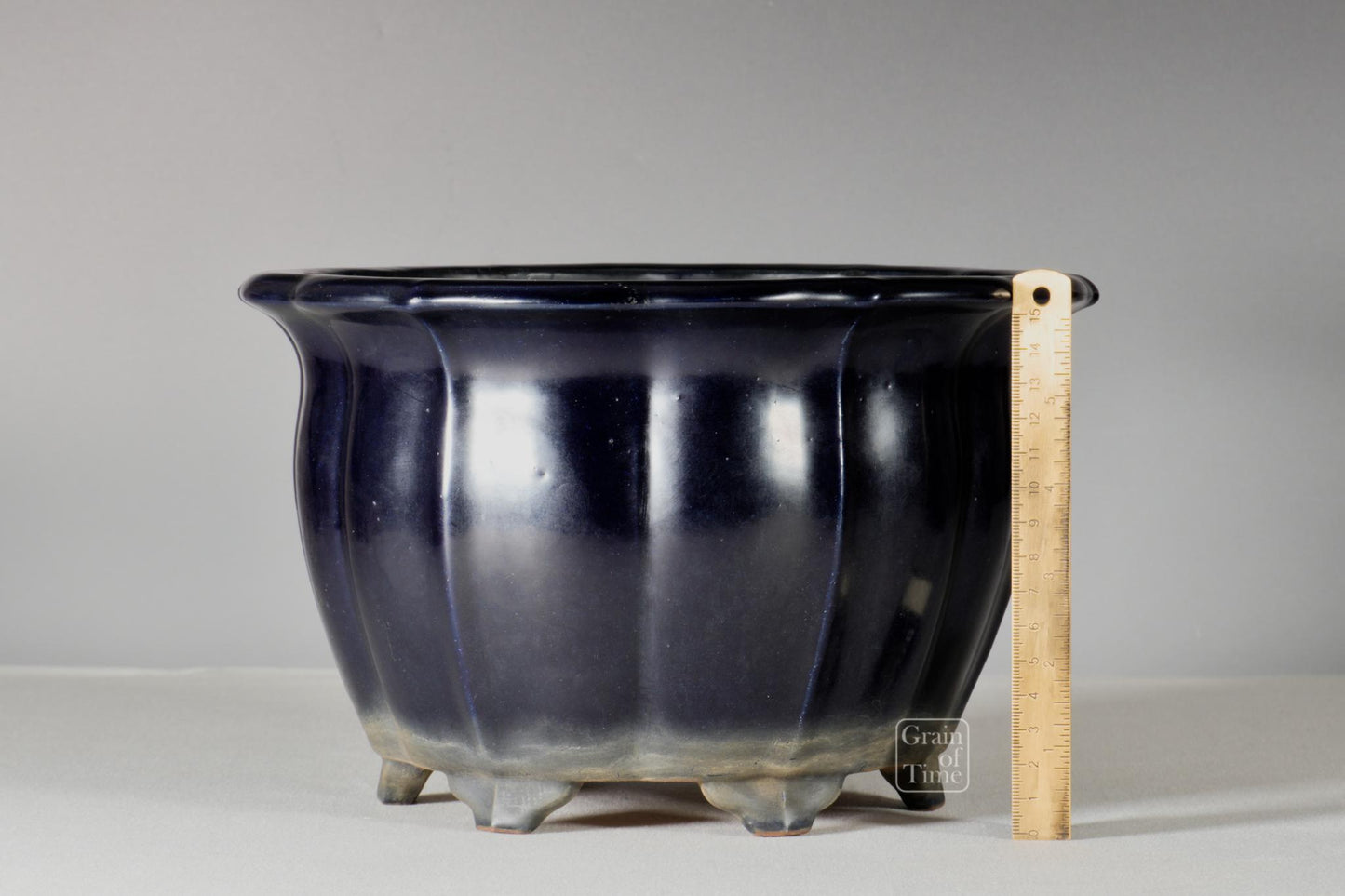 25081: Reiho (Tokoname) - Ruri Blue Cascade - 10⅛  in (26cm)