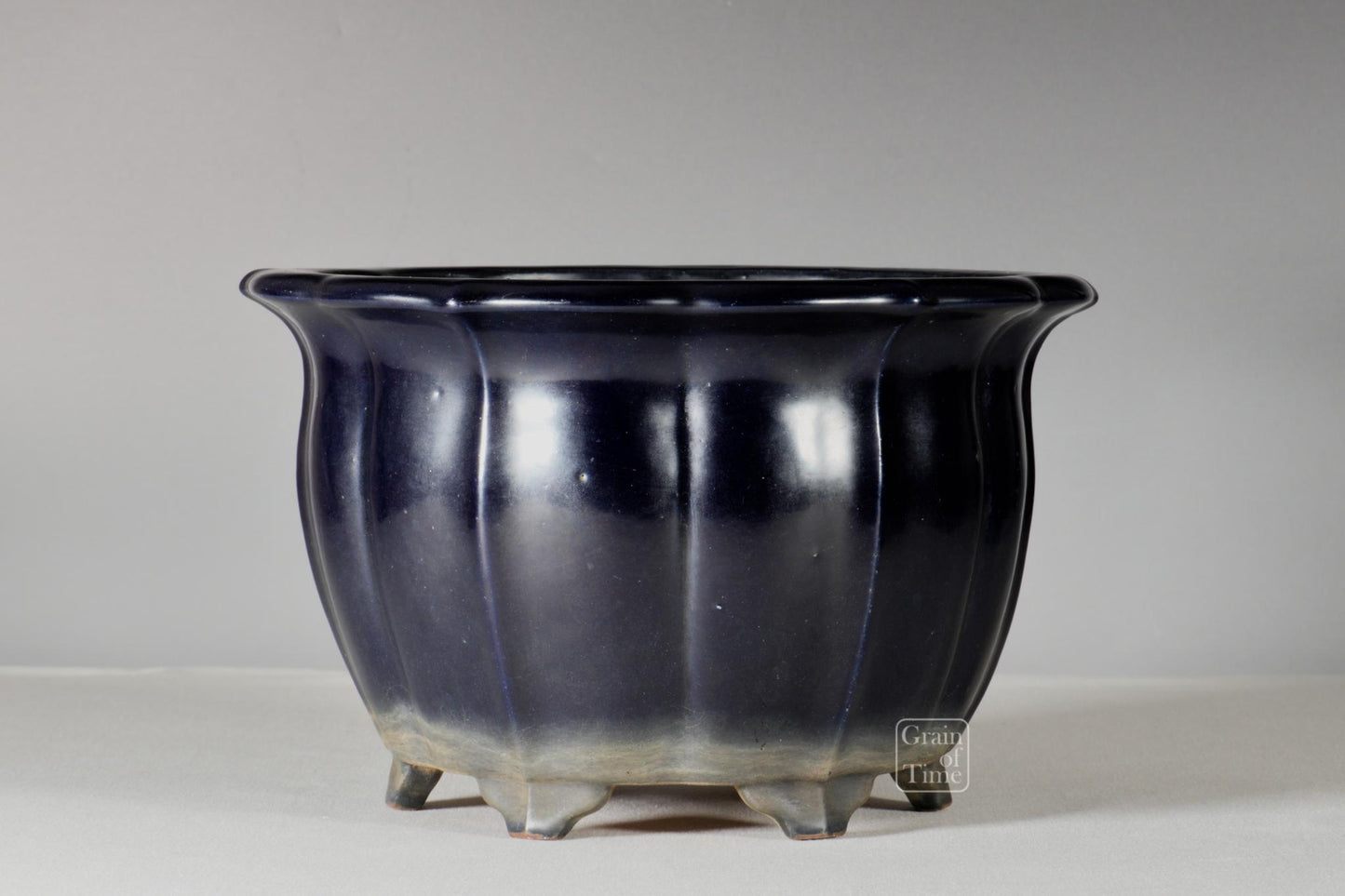 25081: Reiho (Tokoname) - Ruri Blue Cascade - 10⅛  in (26cm)