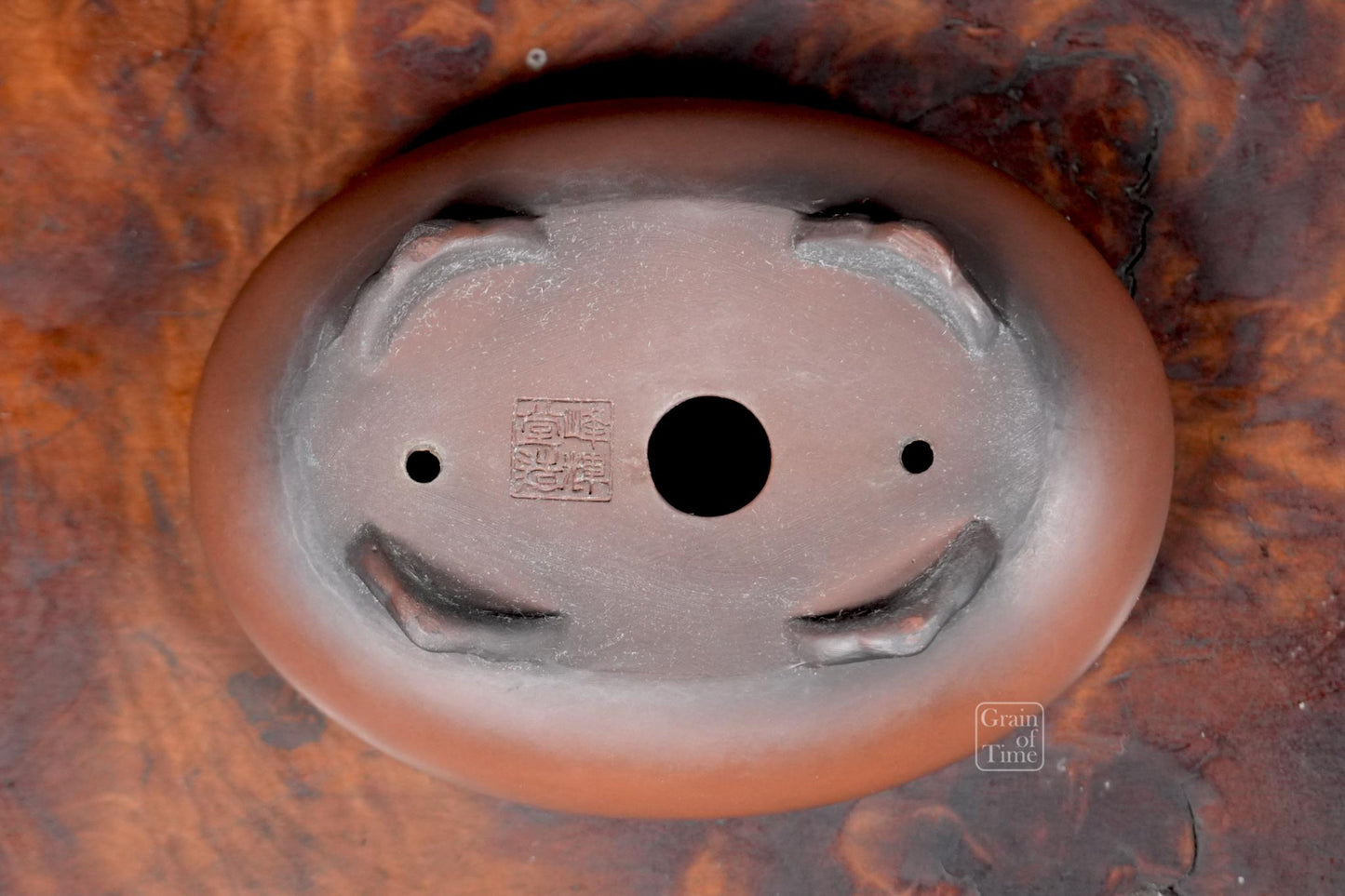 24777: Hokido (Tokoname) - Shohin Bag Oval -4⅛ in (11cm)