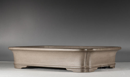 25079: Keizan Hisada (Tokoname) - Unglazed Rectangle 18¾ in (48cm)