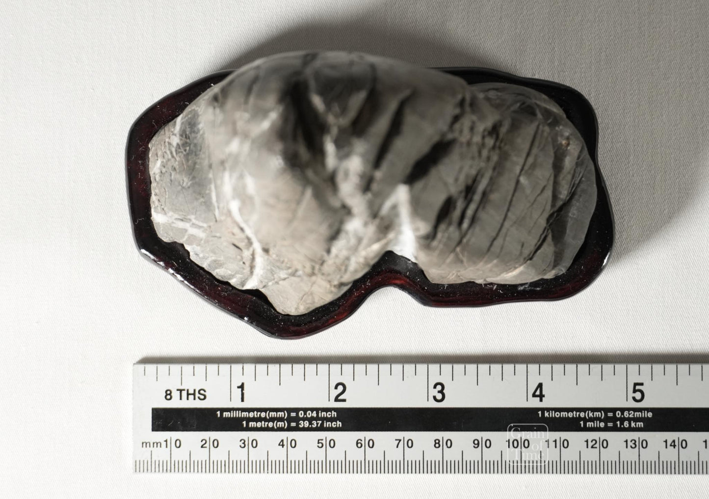 25028: Abegawa Waterfall / Mountain Suiseki - 4¾ (12cm)