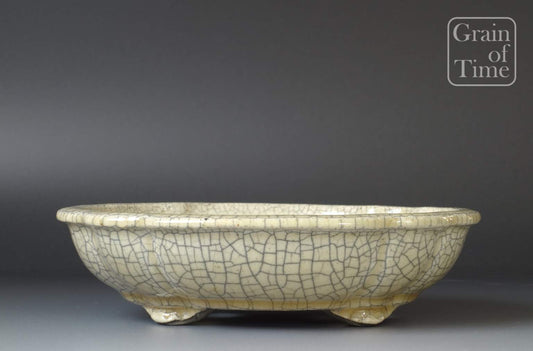 Crackle Glaze Mokko by Mazan / Shinzan Terahata - 7in (18cm)