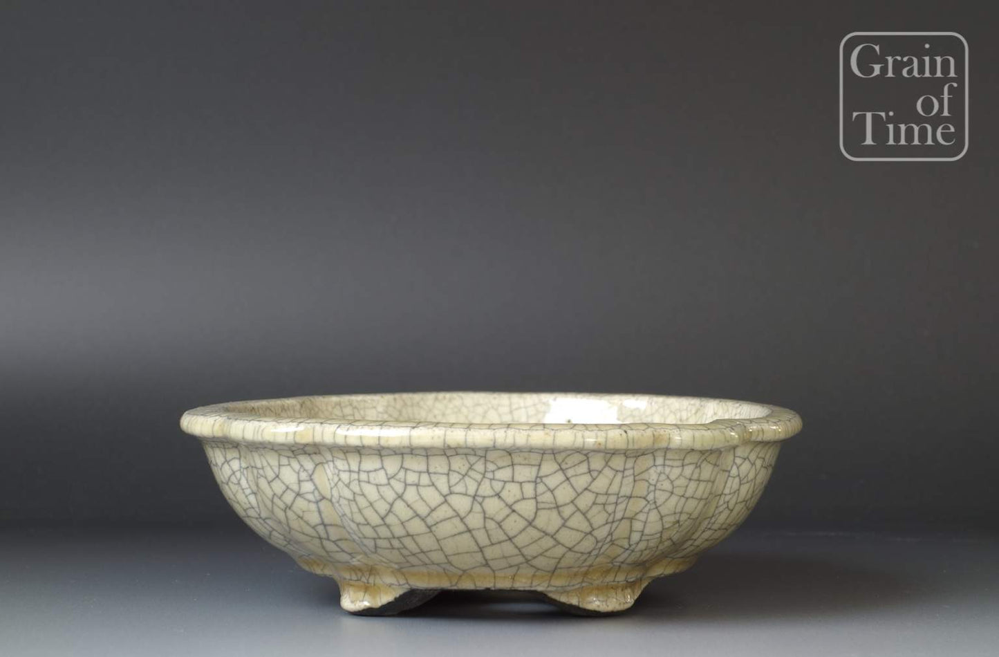 Crackle Glaze Mokko by Mazan / Shinzan Terahata - 7in (18cm)