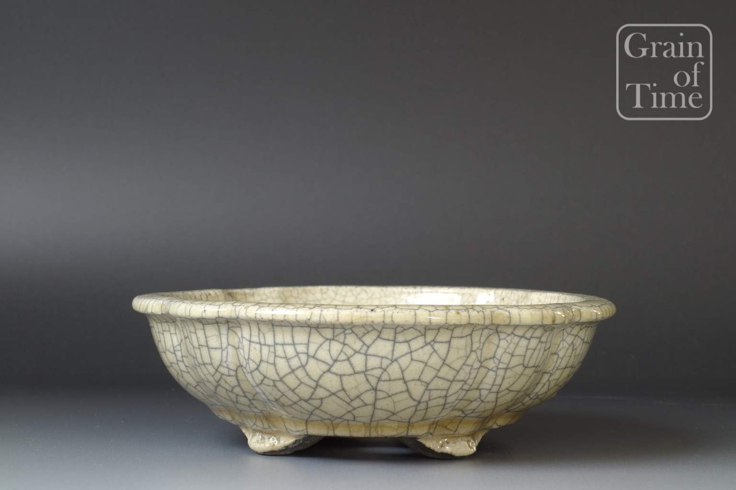 Crackle Glaze Mokko by Mazan / Shinzan Terahata - 7in (18cm)