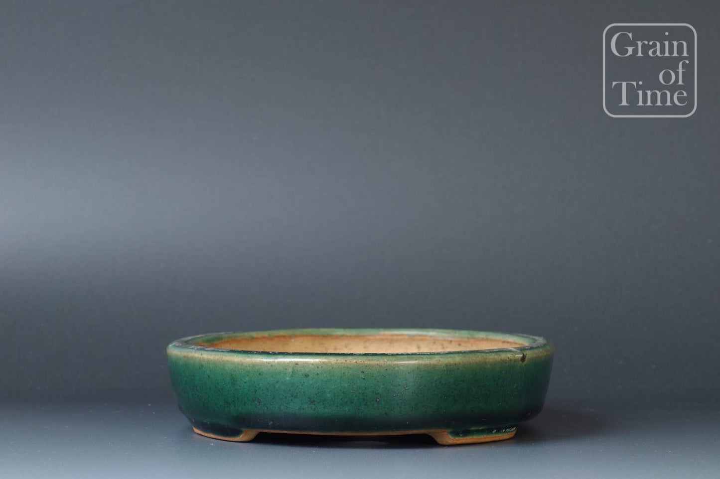 Ikkou (Tokoname) - Oribe green Oval - 6¾ in (17cm)