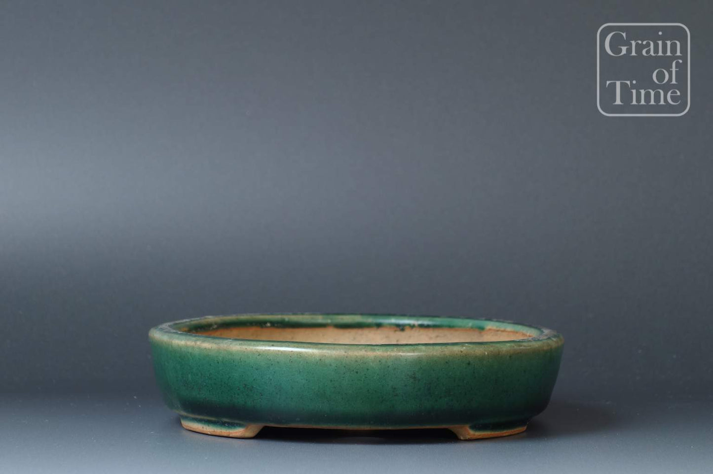 Ikkou (Tokoname) - Oribe green Oval - 6¾ in (17cm)