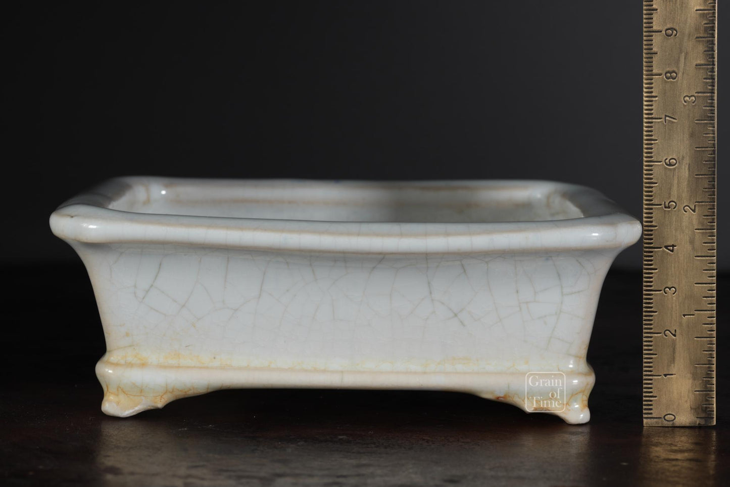 24948: Shunka Seizan - White Rectangle - 5½ in (14cm)