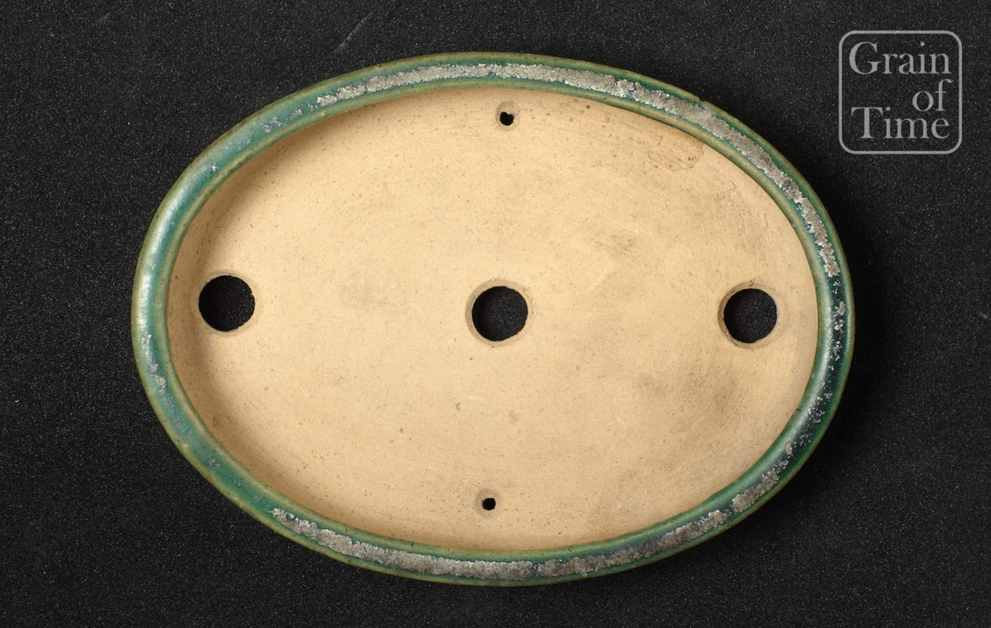 Ikkou (Tokoname) - Oribe green Oval - 6¾ in (17cm)