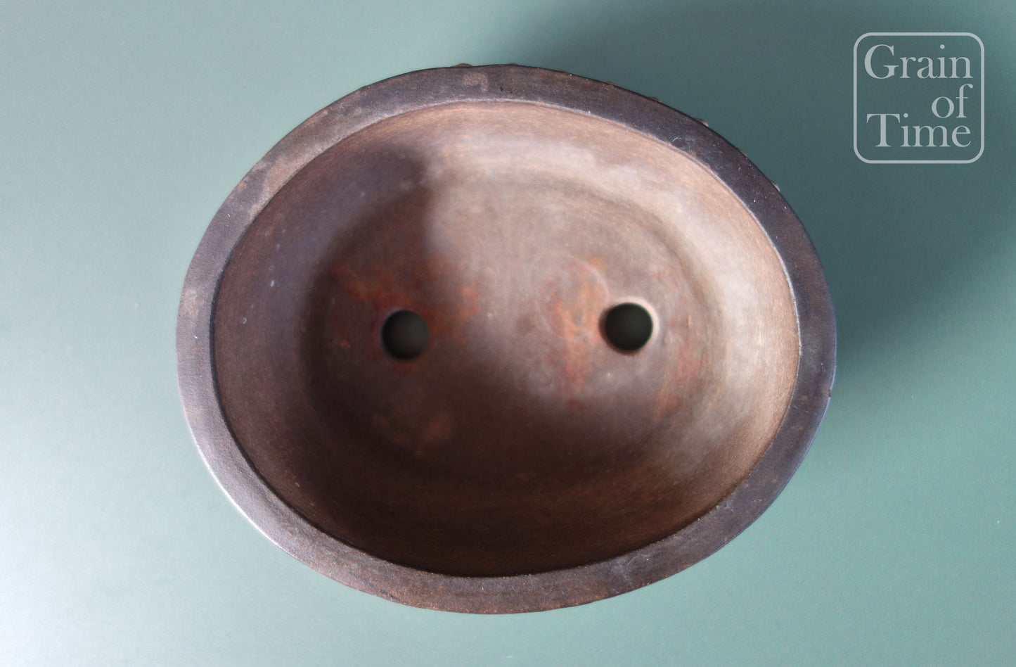 Shungo Hanasaki - Unglazed Oval Drum - 5⅝in (14cm)