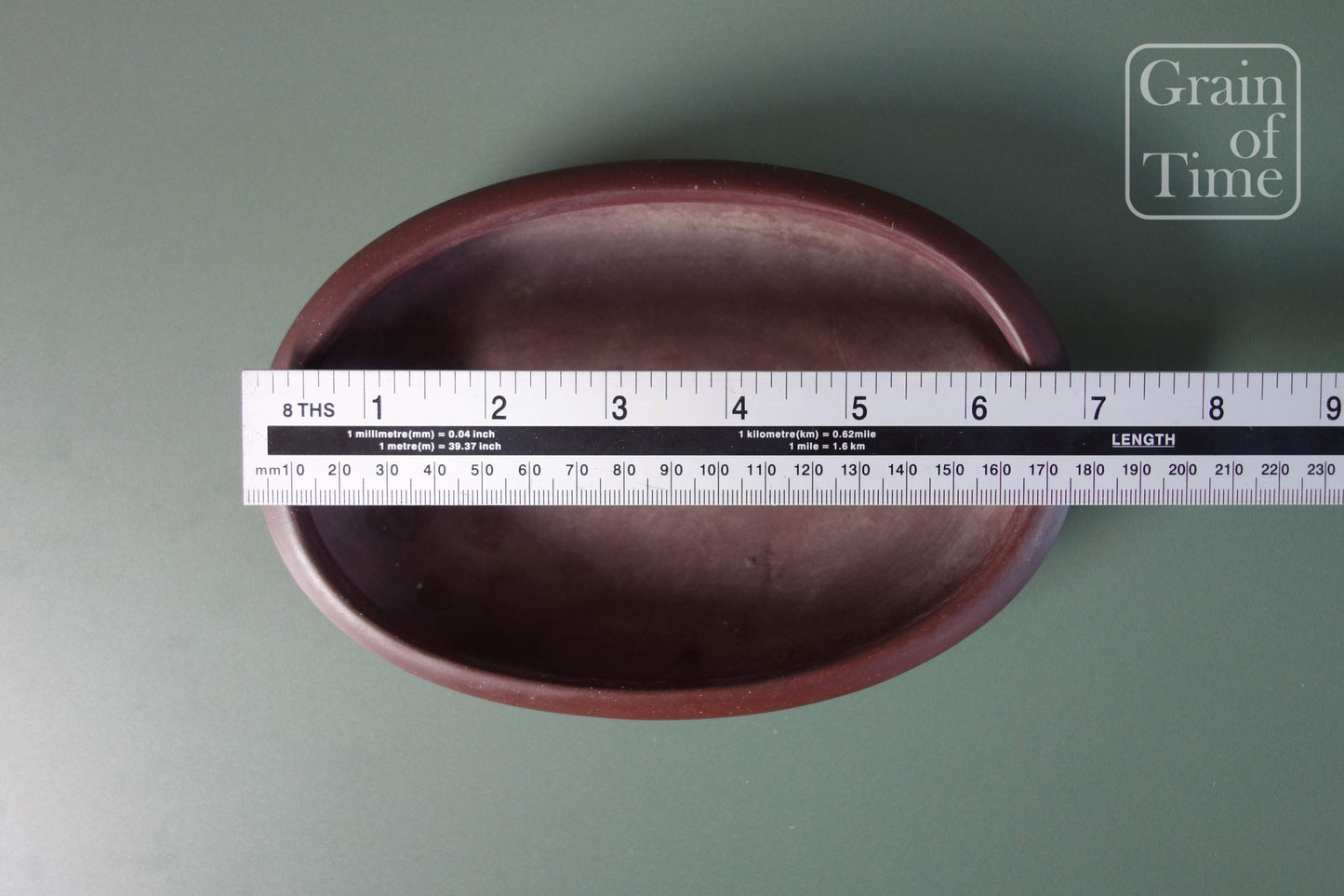 Keizan Hisada (Tokoname) Unglazed Oval - 7⅛ in (18cm)