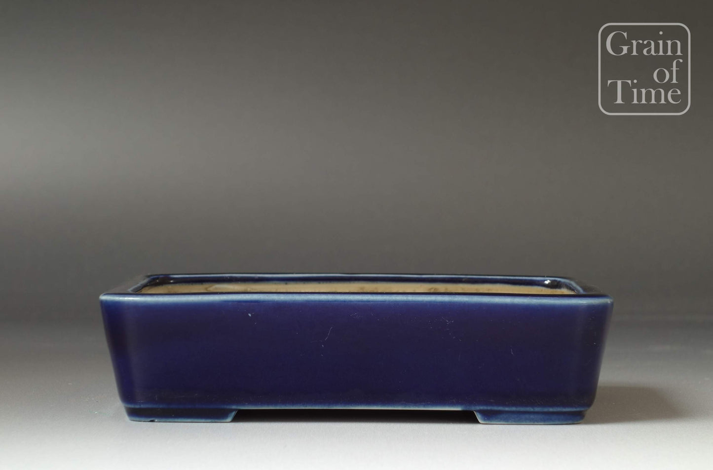 Seiko (Tokoname) - Shohin Ruri-Yu Dark Blue Rectangle - 4¾in (12cm)