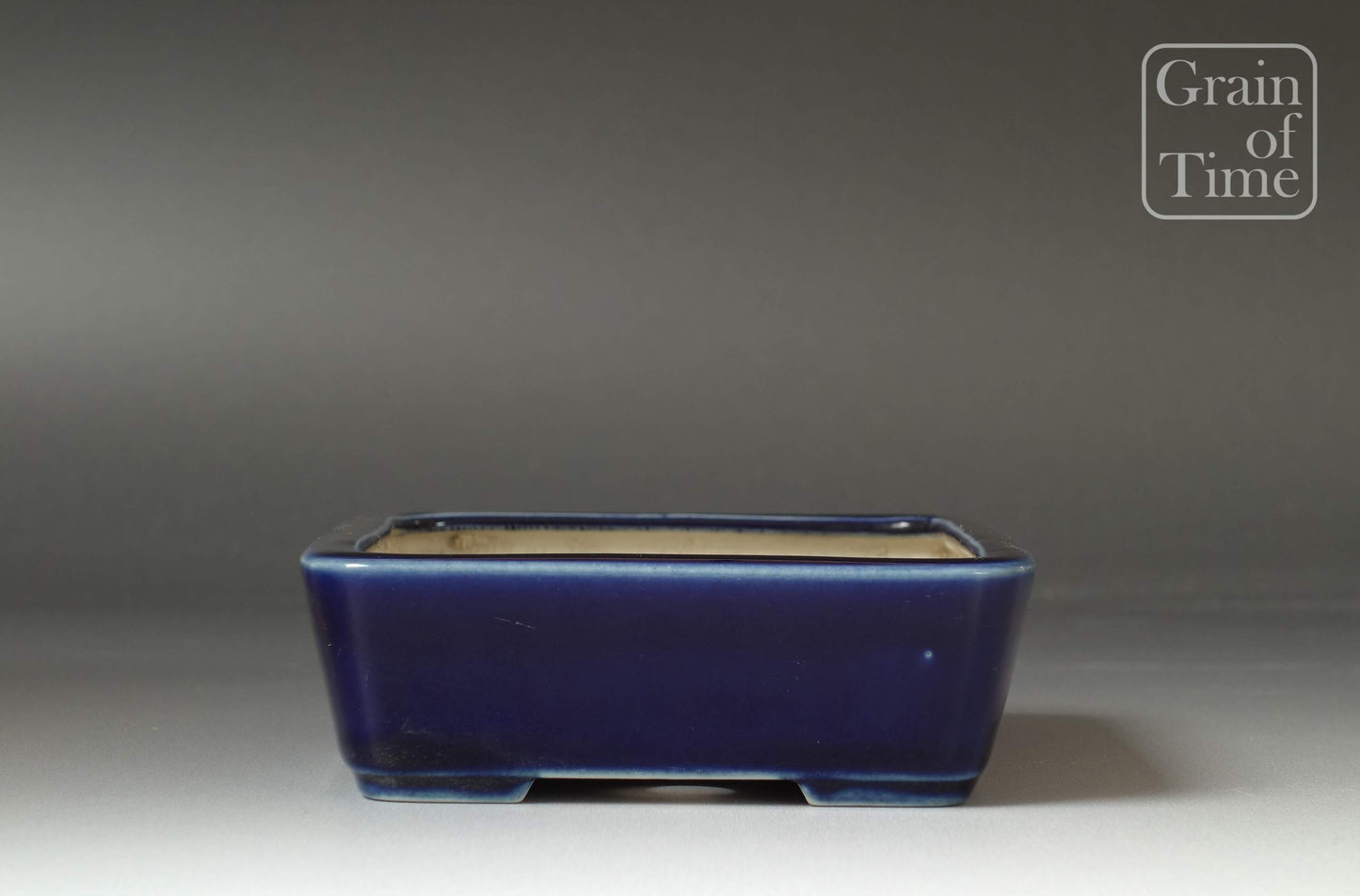 Seiko (Tokoname) - Shohin Ruri-Yu Dark Blue Rectangle - 4¾in (12cm)