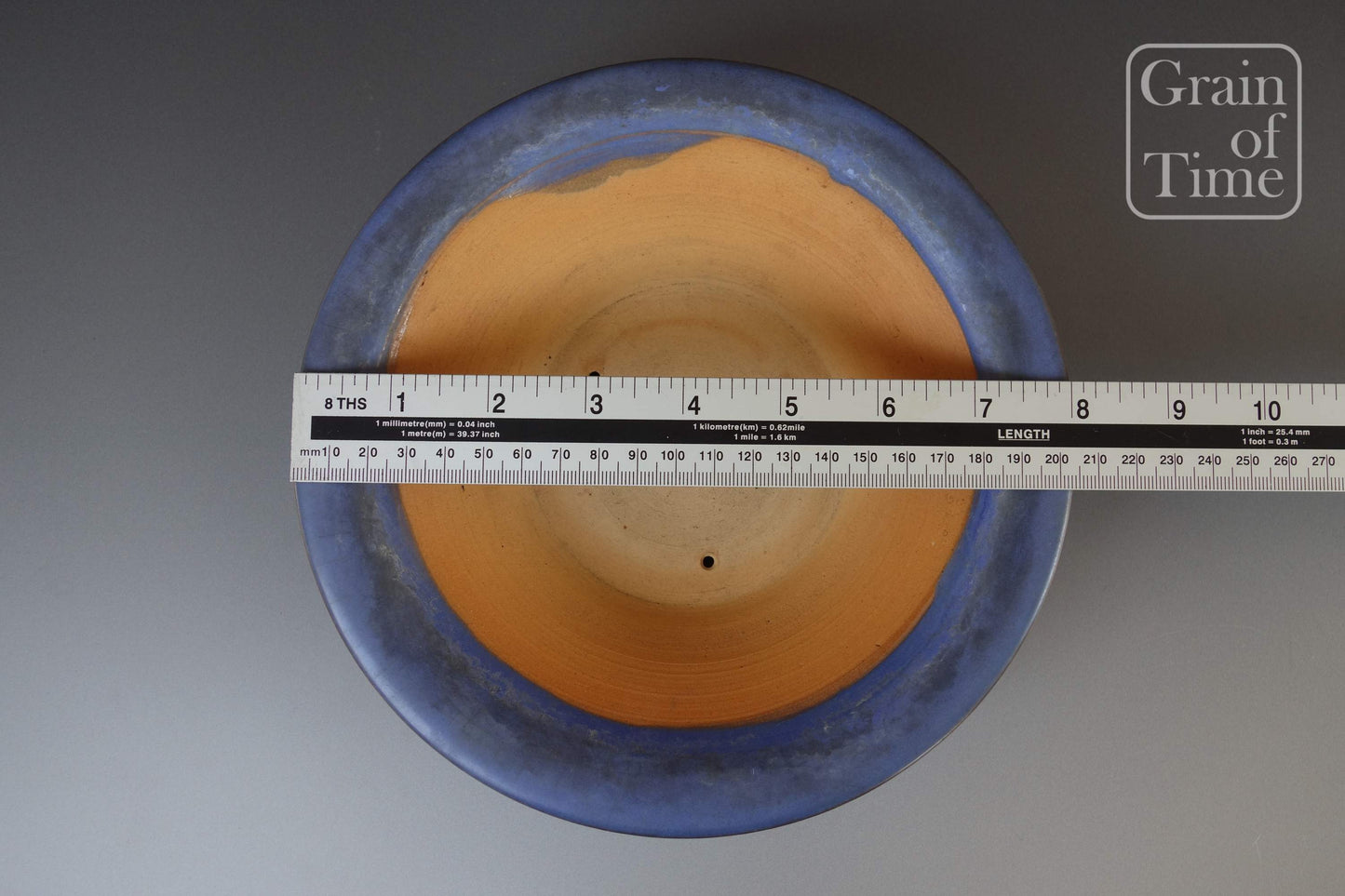 Bigei (Tokoname) - Blue Round w/Patina - 8⅛ in (20cm)