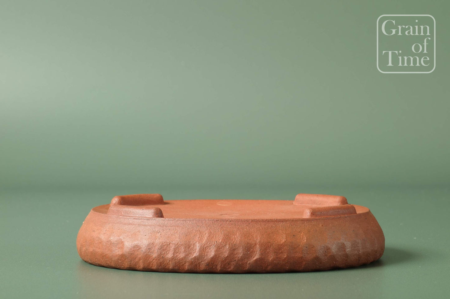 Bonsai Pot by Takao Koyo - Unglazed Oval - 5⅛ in (13cm)