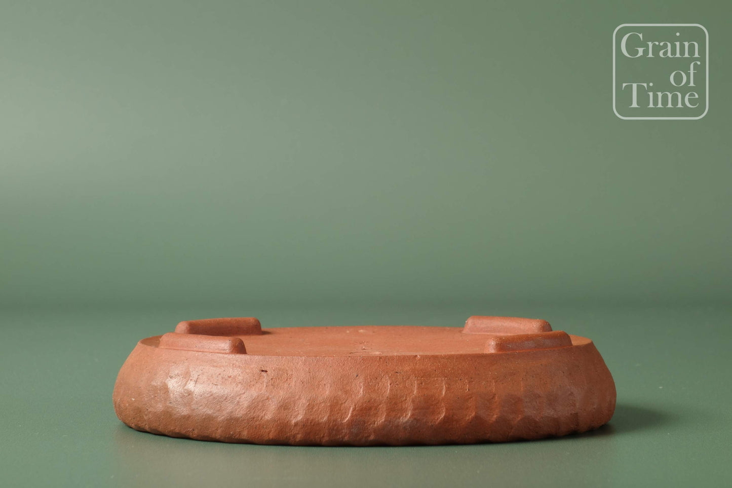 Bonsai Pot by Takao Koyo - Unglazed Oval - 5⅛ in (13cm)