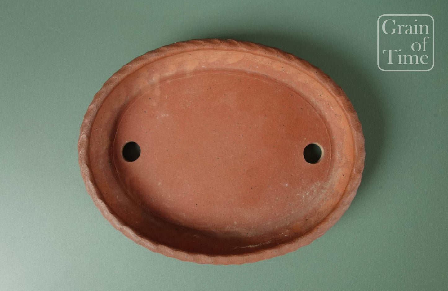 Bonsai Pot by Takao Koyo - Unglazed Oval - 5⅛ in (13cm)