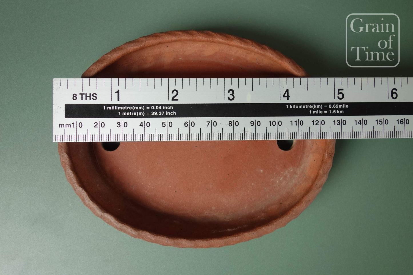 Bonsai Pot by Takao Koyo - Unglazed Oval - 5⅛ in (13cm)