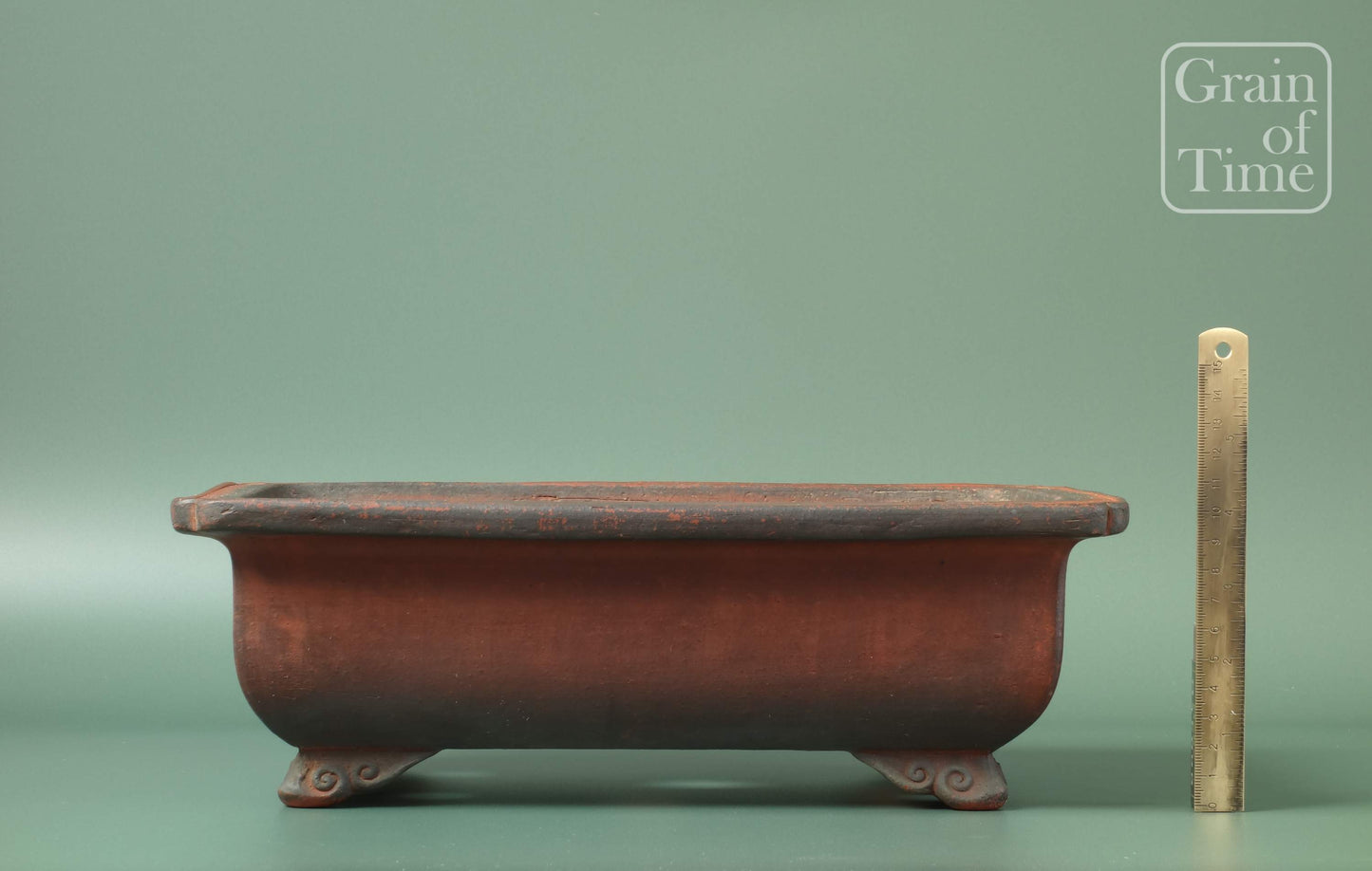 Bonsai Pot by Setsukou (Tokoname) - Taisho era 100yrs+  12⅞ in (33cm)