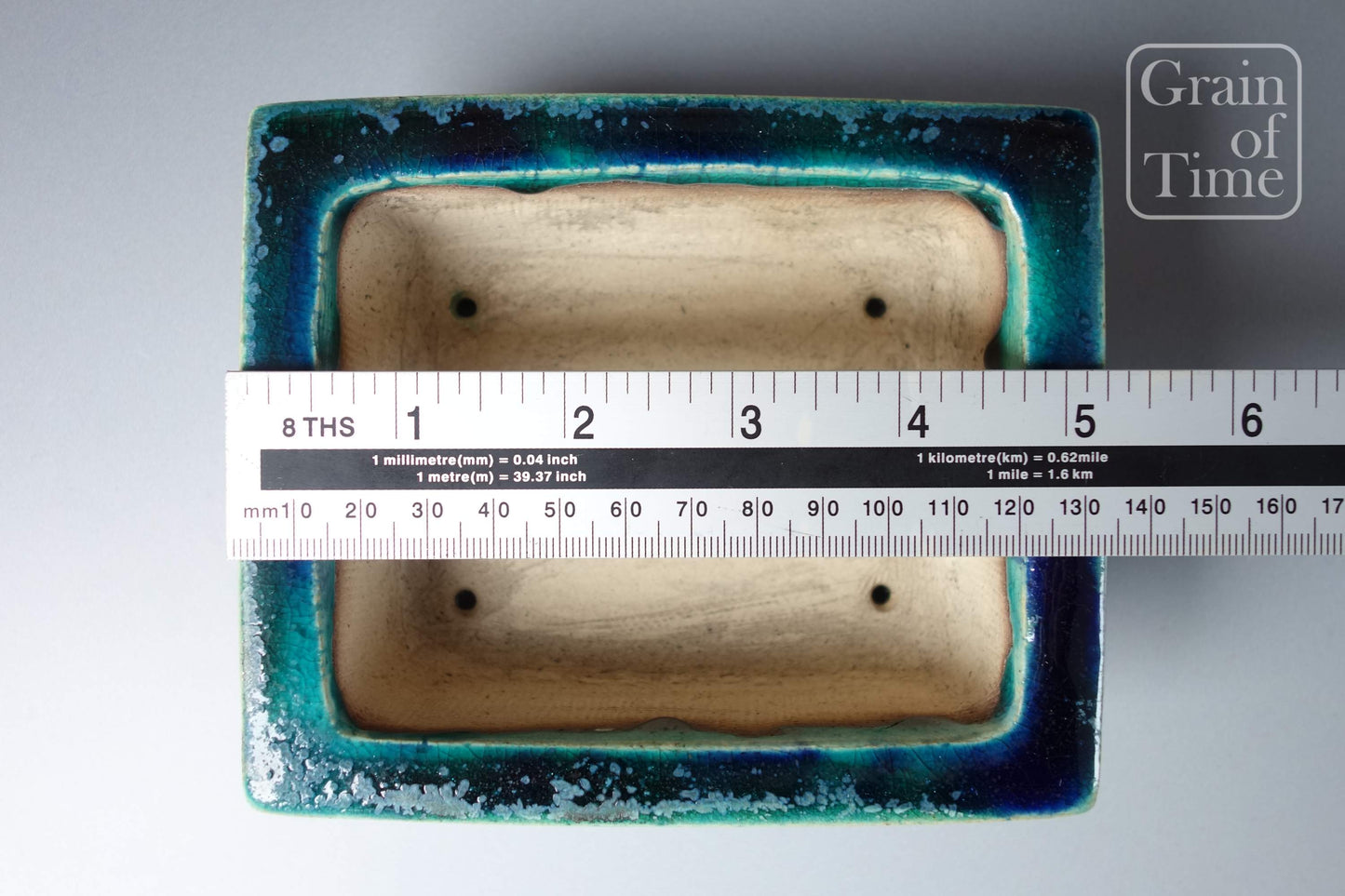Bushuan - Green Rectangle - 5¼ in (13cm)