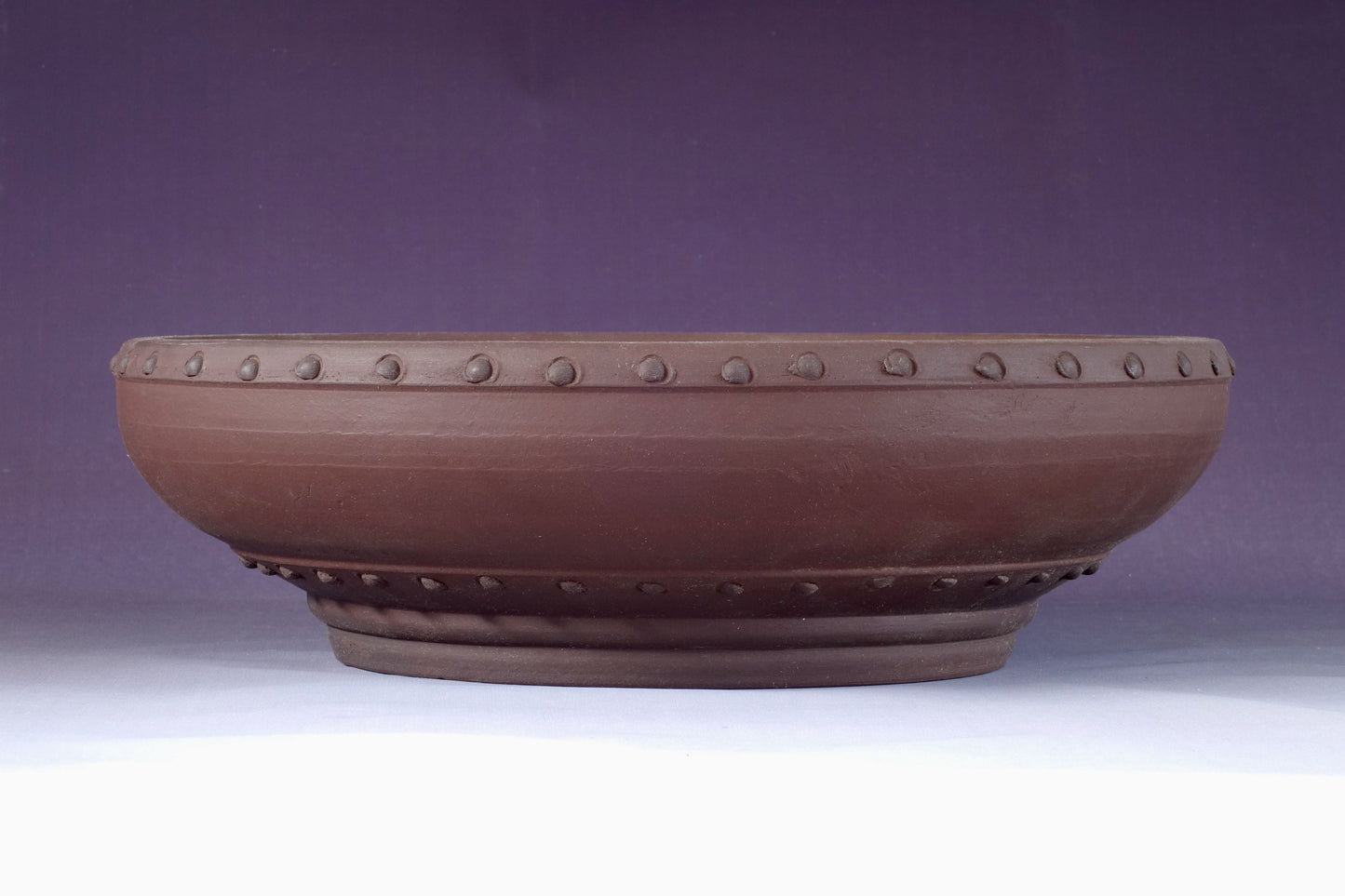 Japanese Bonsai Pot by Toyo (Tokoname) 13in (33cm), round taiko