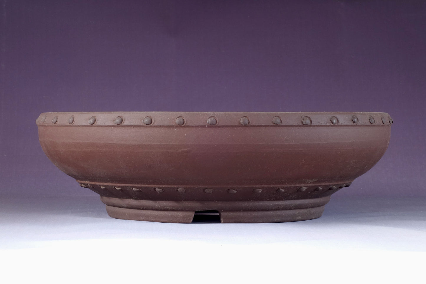 Japanese Bonsai Pot by Toyo (Tokoname) 13in (33cm), round taiko